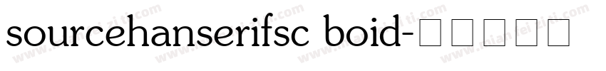 sourcehanserifsc boid字体转换